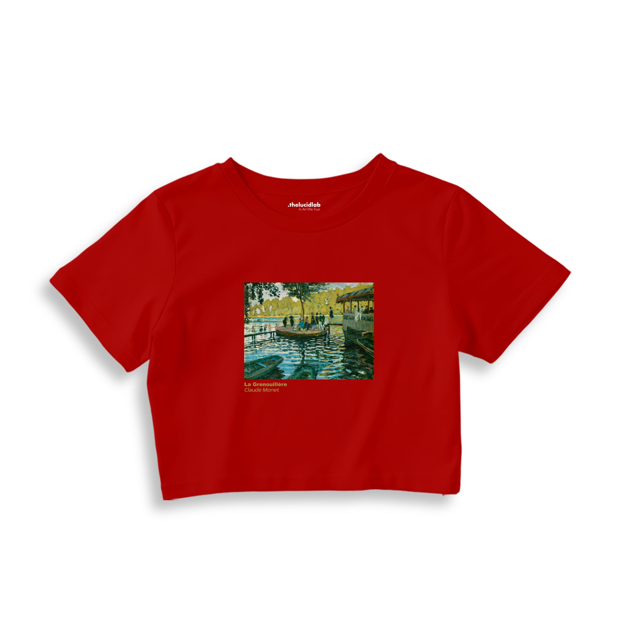 La Grenouillère Crop Tişört – Kırmızı