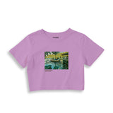 La Grenouillère Crop Tişört – Lila
