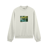 La Grenouillère Oversize Sweatshirt – Beyaz