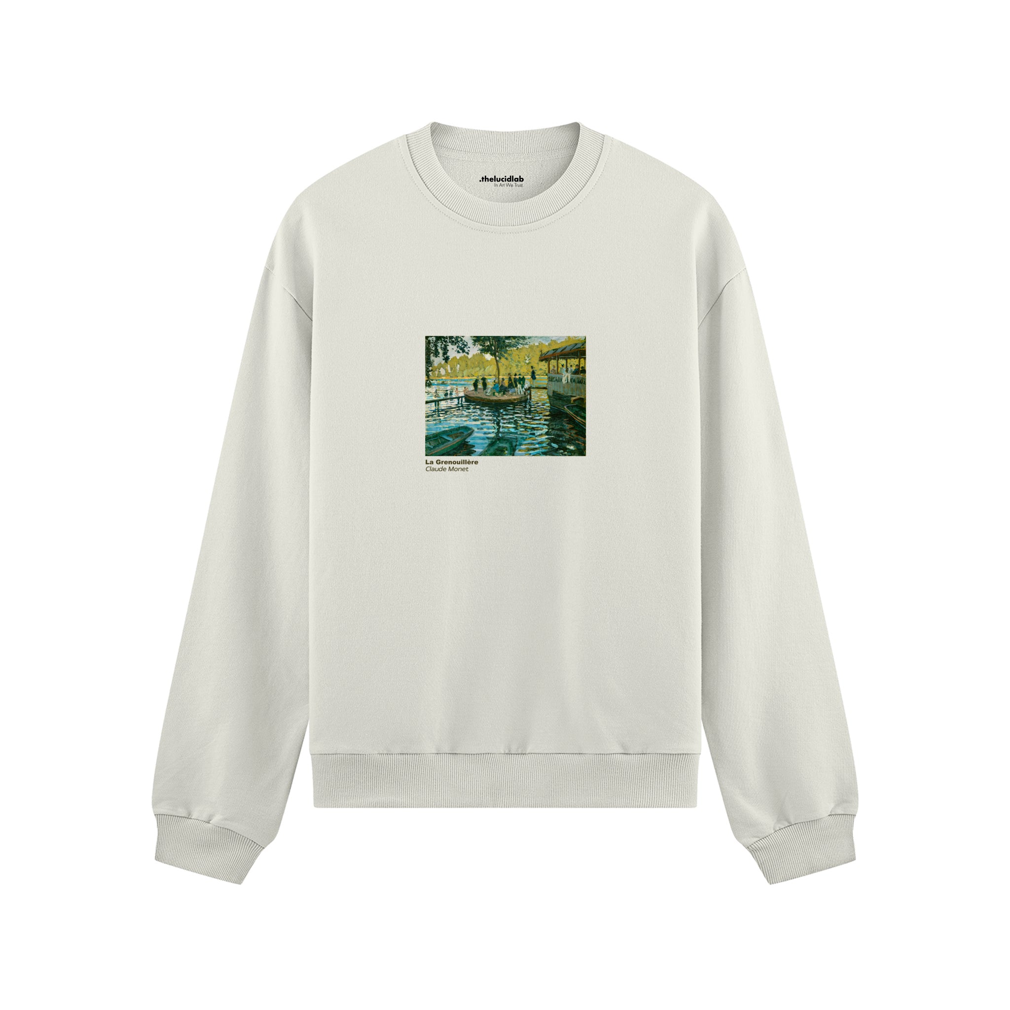 La Grenouillère Oversize Sweatshirt – Beyaz