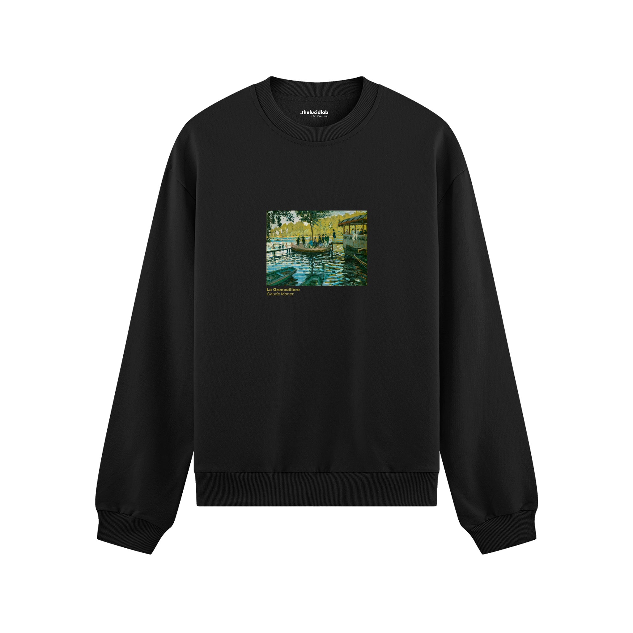 La Grenouillère Oversize Sweatshirt – Siyah