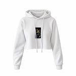 Saturn Devouring His Son Crop Hoodie – Beyaz