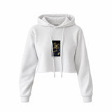 Saturn Devouring His Son Crop Hoodie – Beyaz