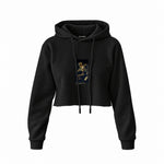 Saturn Devouring His Son Crop Hoodie – Siyah