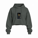Saturn Devouring His Son Oversize Crop Hoodie – Antrasit