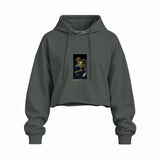 Saturn Devouring His Son Oversize Crop Hoodie – Antrasit