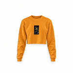 Saturn Devouring His Son Crop Sweatshirt – Turuncu