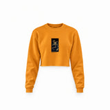 Saturn Devouring His Son Crop Sweatshirt – Turuncu