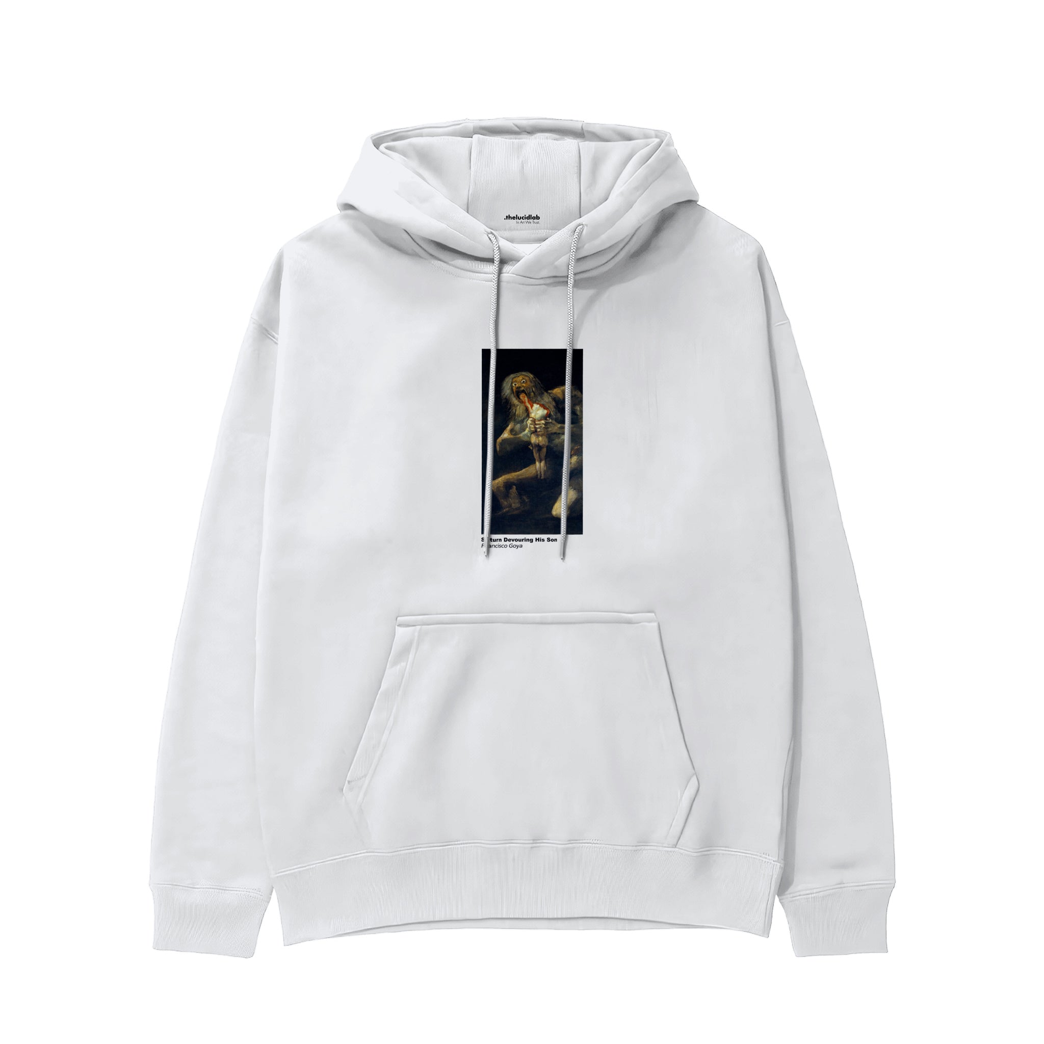 Saturn Devouring His Son Hoodie – Beyaz