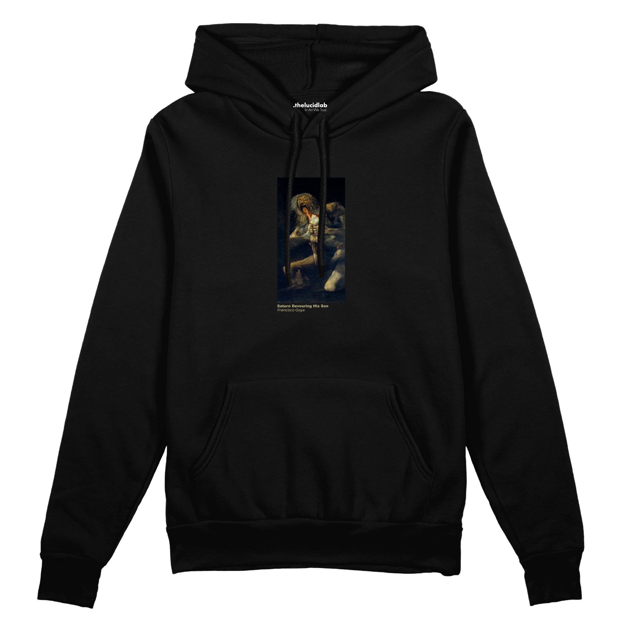 Saturn Devouring His Son Oversize Hoodie – Siyah