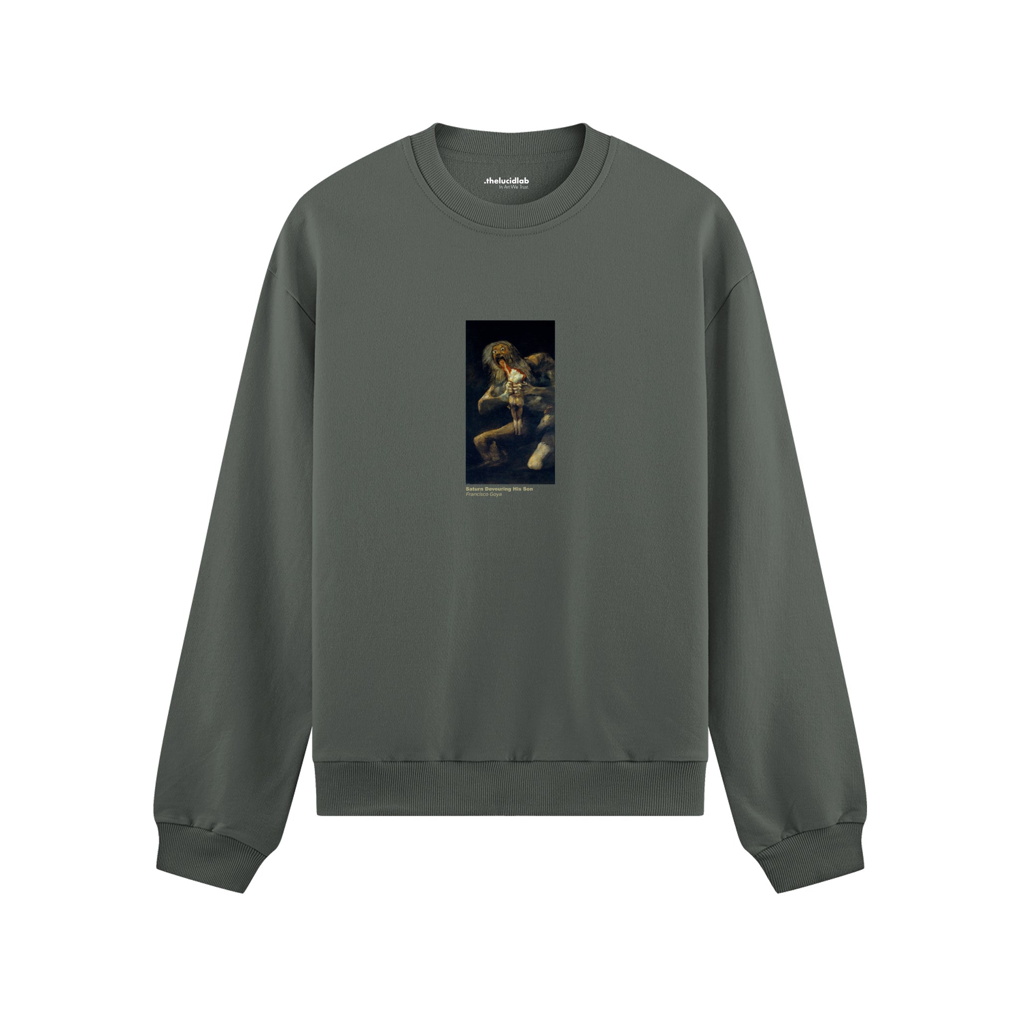 Saturn Devouring His Son Oversize Sweatshirt – Antrasit