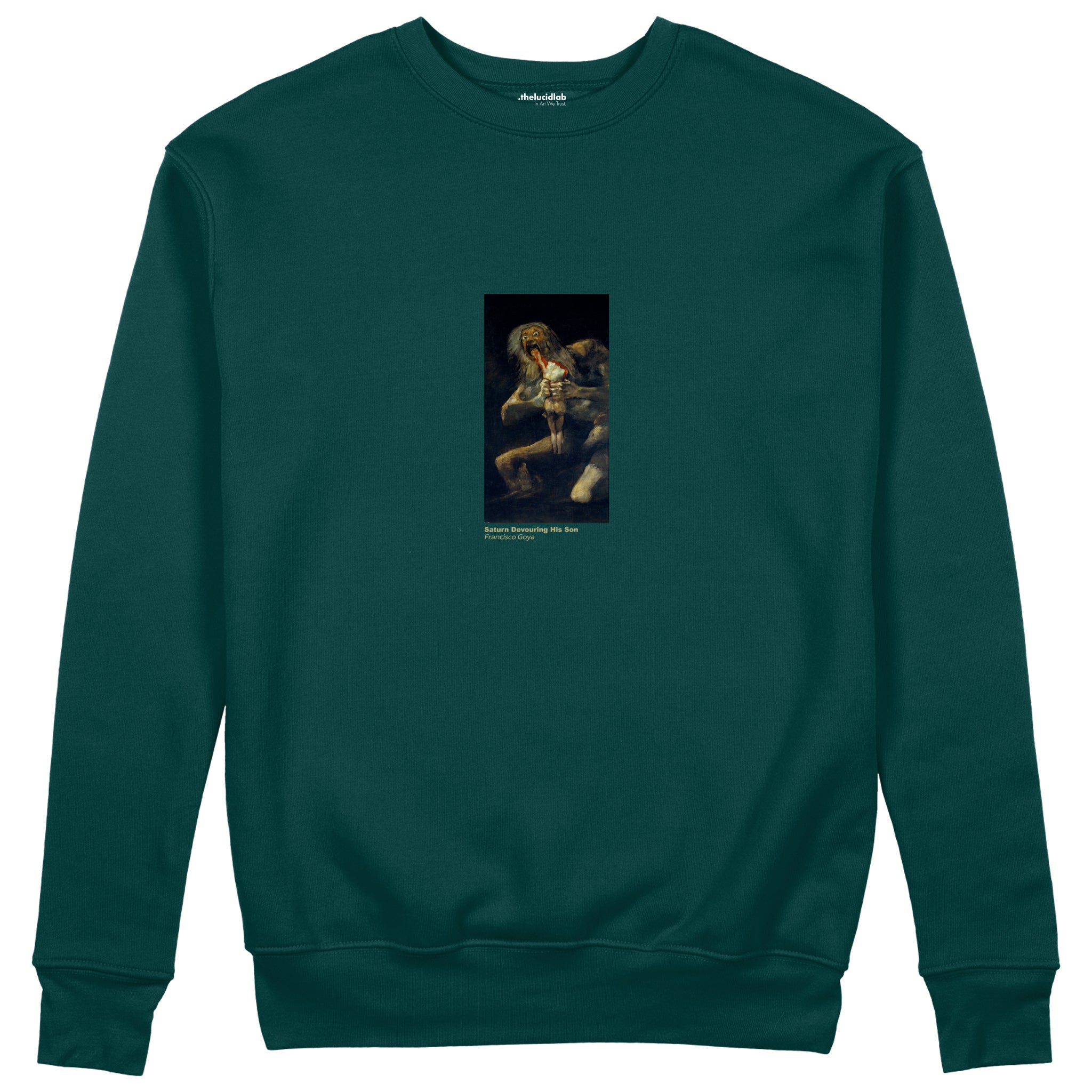 Saturn Devouring His Son Sweatshirt – Koyu Yeşil