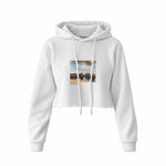 View of Delft Crop Hoodie – Beyaz