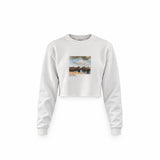 View of Delft Crop Sweatshirt – Beyaz