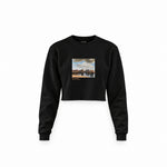 View of Delft Crop Sweatshirt – Siyah