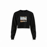 View of Delft Crop Sweatshirt – Siyah