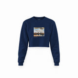 View of Delft Crop Sweatshirt – Lacivert