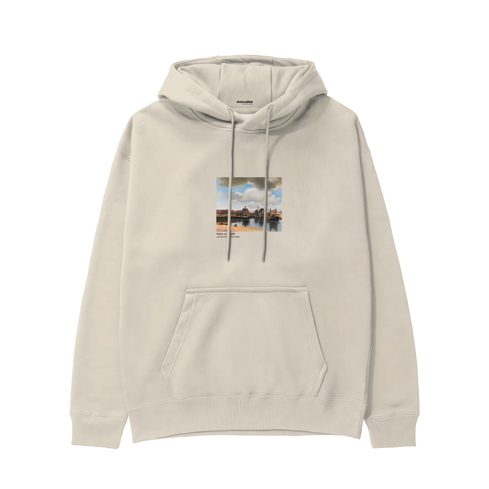 View of Delft Hoodie – Krem