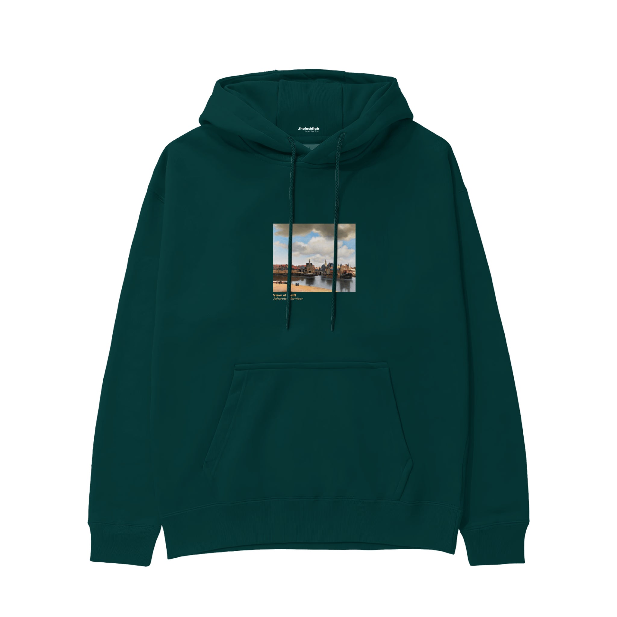 View of Delft Hoodie – Koyu Yeşil