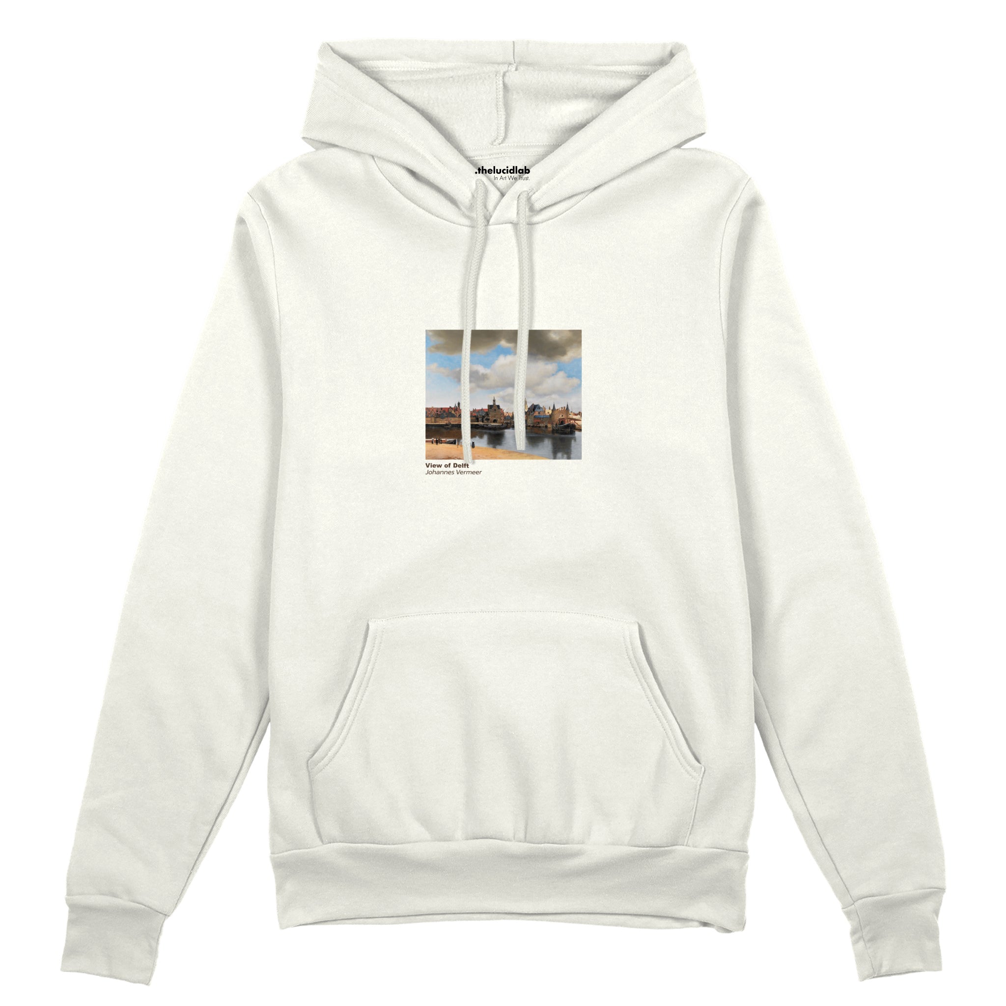 View of Delft Oversize Hoodie – Beyaz