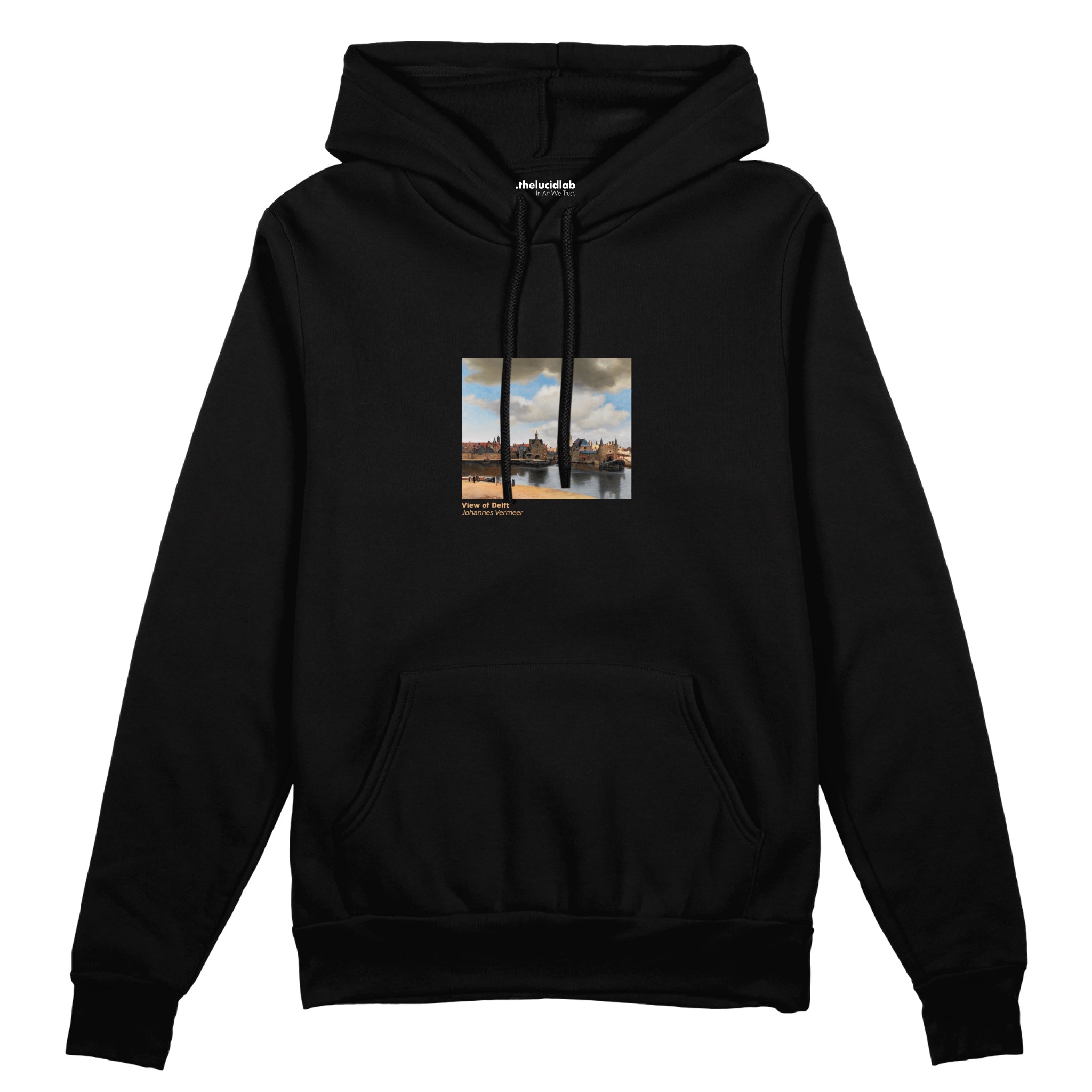 View of Delft Oversize Hoodie – Siyah