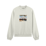 View of Delft Oversize Sweatshirt – Beyaz