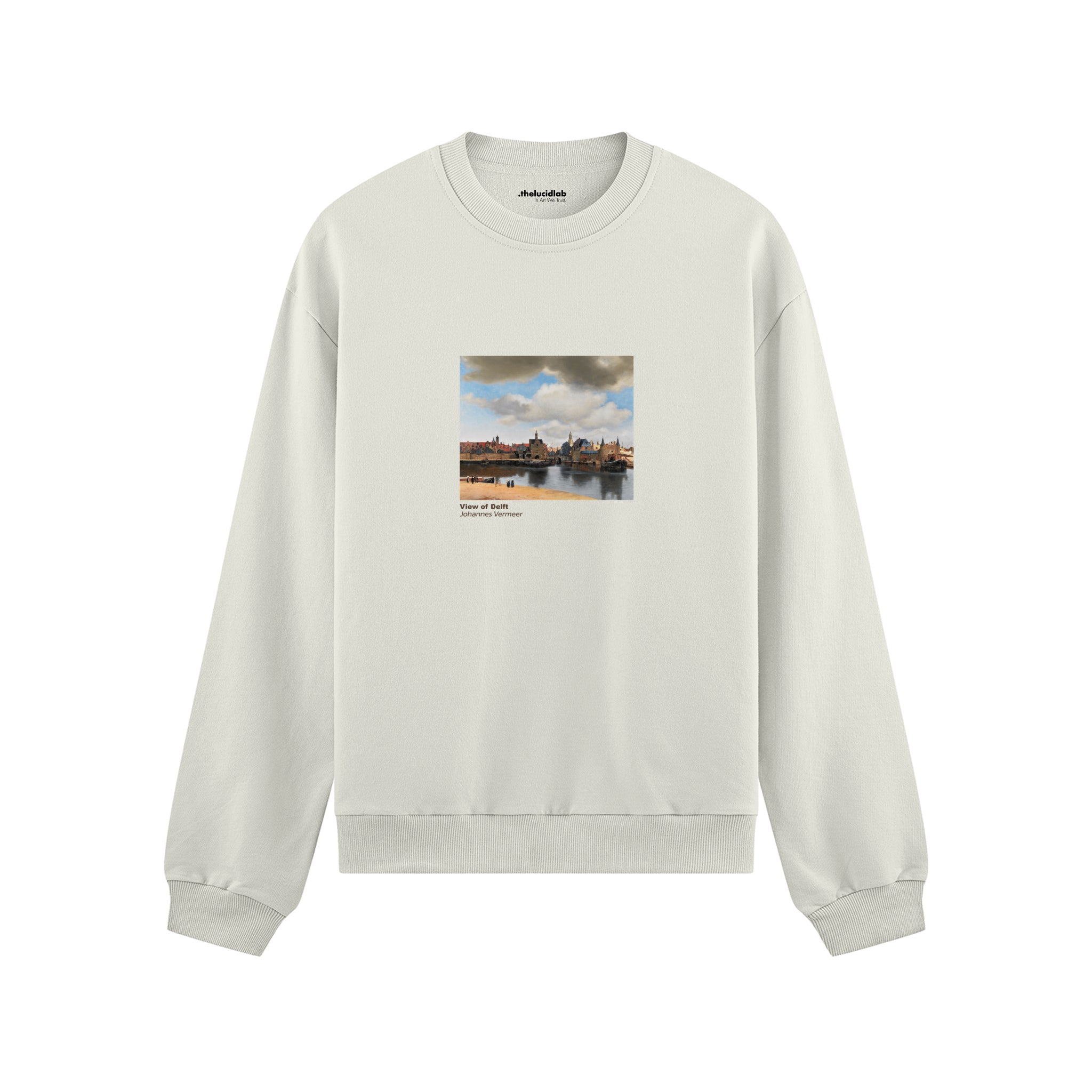 View of Delft Oversize Sweatshirt – Beyaz