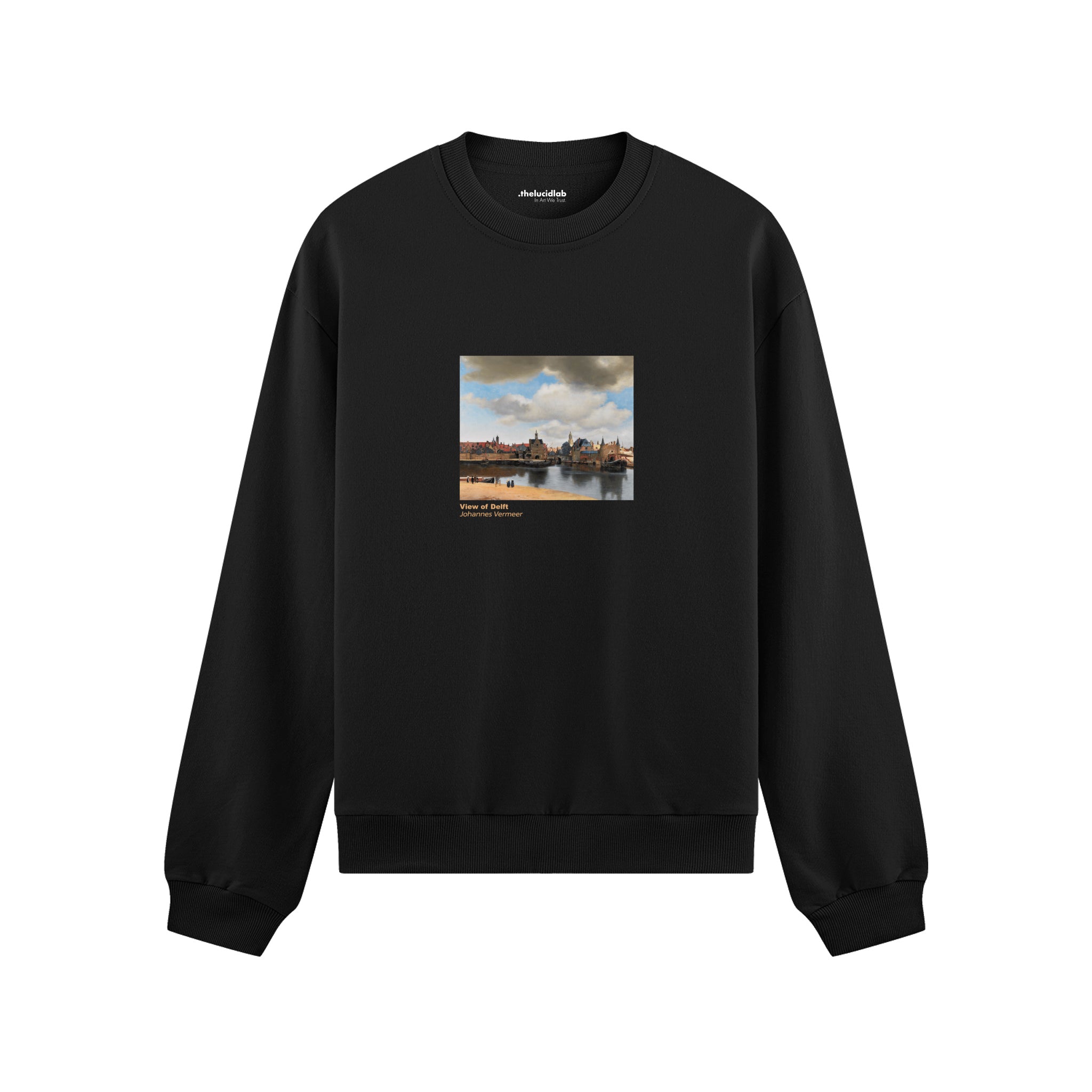 View of Delft Oversize Sweatshirt – Siyah