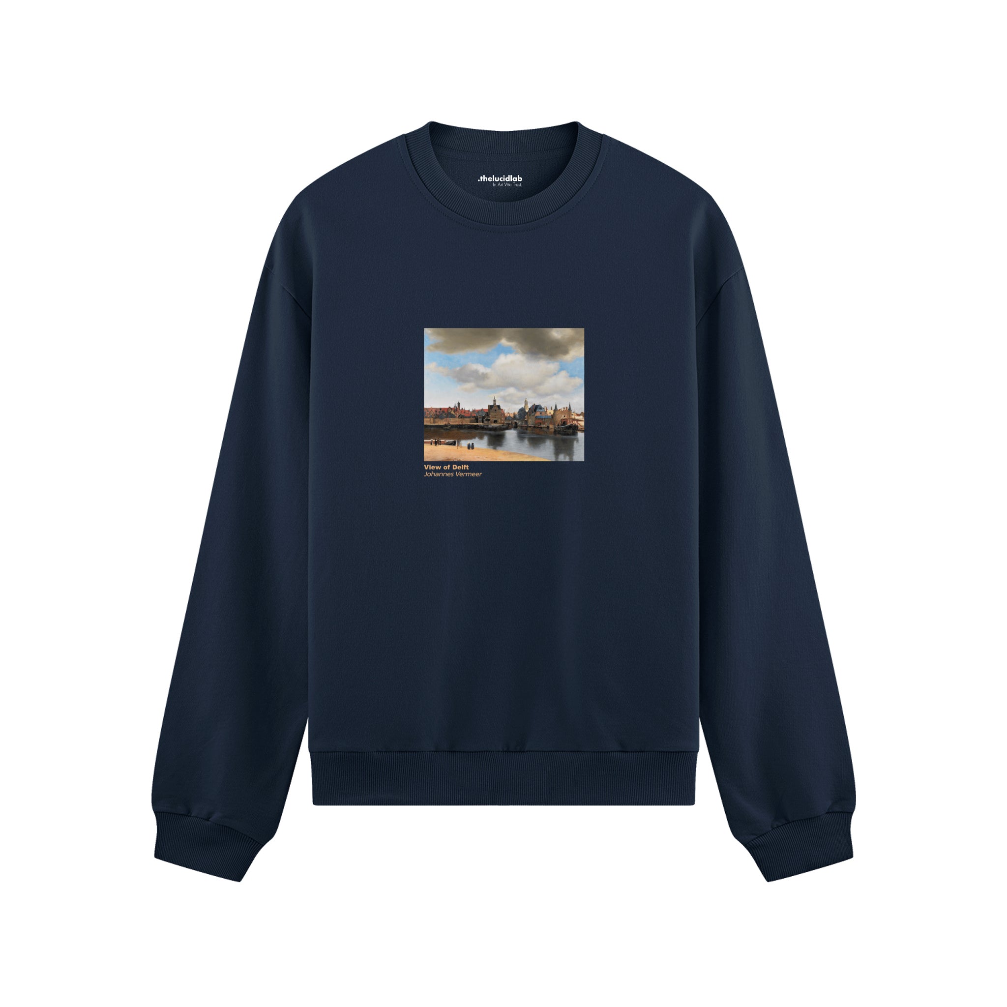 View of Delft Oversize Sweatshirt – Lacivert