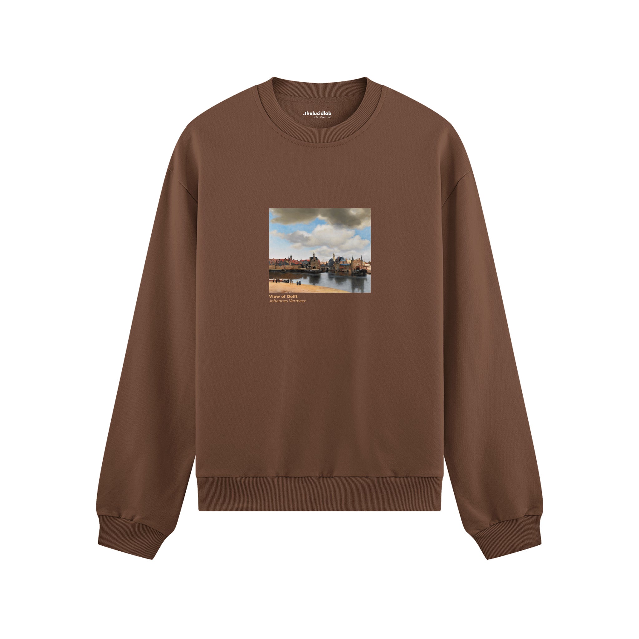 View of Delft Oversize Sweatshirt – Kahverengi