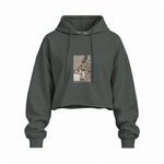 The Sleep of Reason Produces Monsters Oversize Crop Hoodie – Antrasit