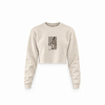 The Sleep of Reason Produces Monsters Crop Sweatshirt – Krem