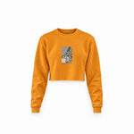 The Sleep of Reason Produces Monsters Crop Sweatshirt – Turuncu