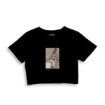 The Sleep of Reason Produces Monsters Crop Tişört – Siyah