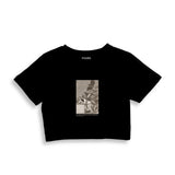 The Sleep of Reason Produces Monsters Crop Tişört – Siyah