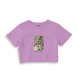 The Sleep of Reason Produces Monsters Crop Tişört – Lila