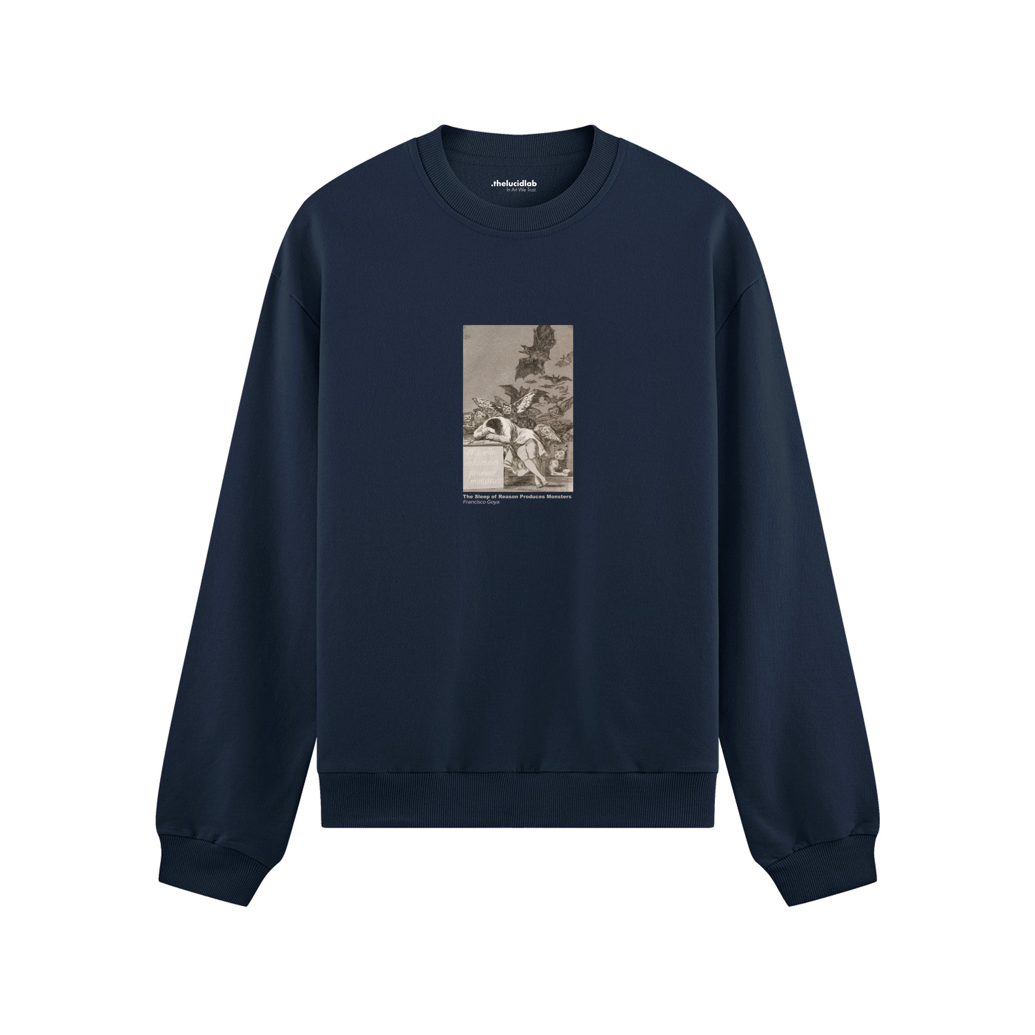The Sleep of Reason Produces Monsters Oversize Sweatshirt – Lacivert