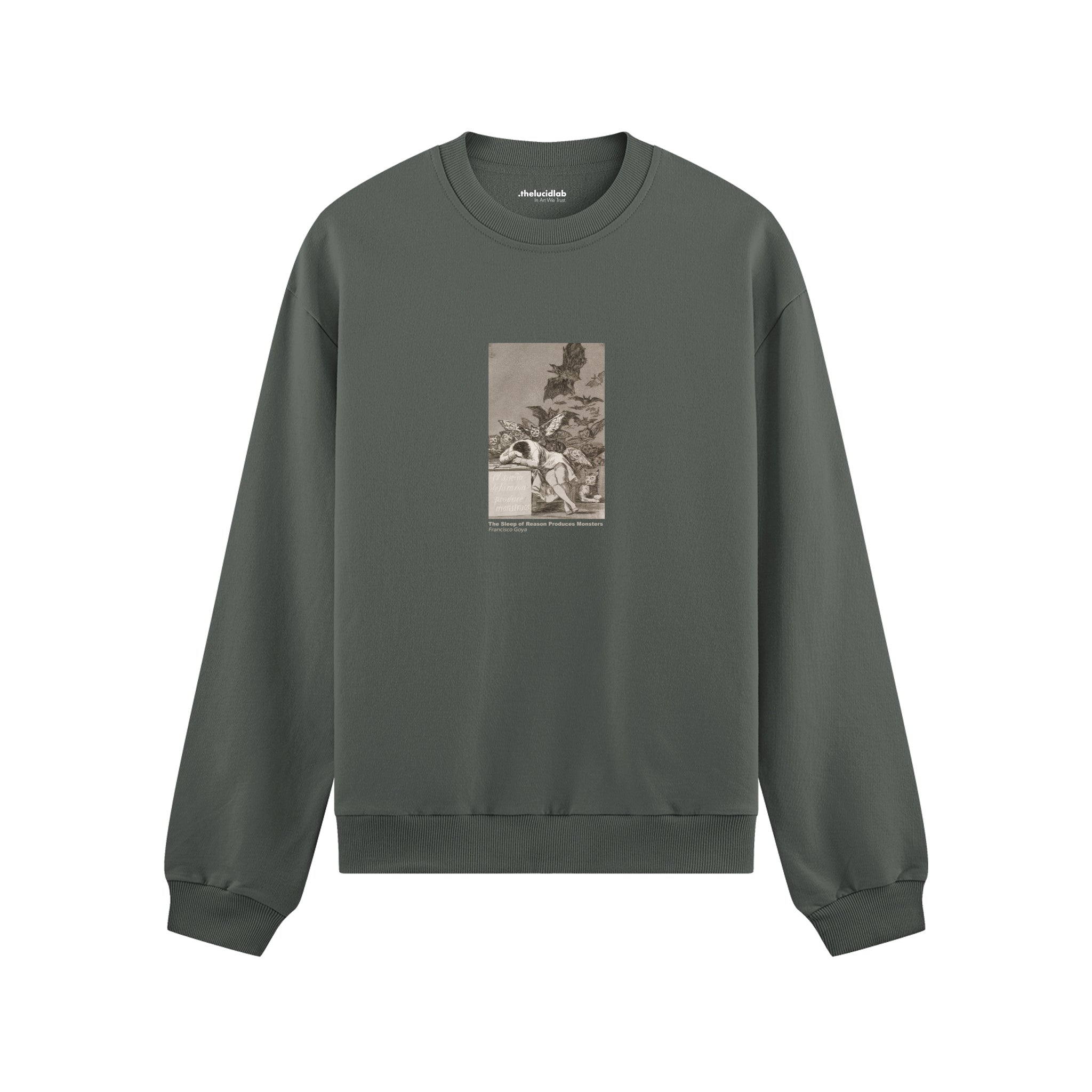 The Sleep of Reason Produces Monsters Oversize Sweatshirt – Antrasit