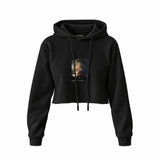 The Storm on the Sea of Galilee Crop Hoodie – Siyah