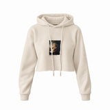 The Storm on the Sea of Galilee Crop Hoodie – Krem