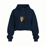 The Storm on the Sea of Galilee Oversize Crop Hoodie – Lacivert