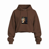 The Storm on the Sea of Galilee Oversize Crop Hoodie – Kahverengi