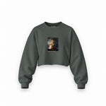 The Storm on the Sea of Galilee Oversize Crop Sweatshirt – Antrasit