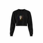 The Storm on the Sea of Galilee Crop Sweatshirt – Siyah