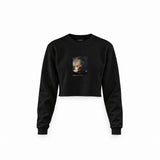 The Storm on the Sea of Galilee Crop Sweatshirt – Siyah