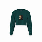 The Storm on the Sea of Galilee Crop Sweatshirt – Koyu Yeşil