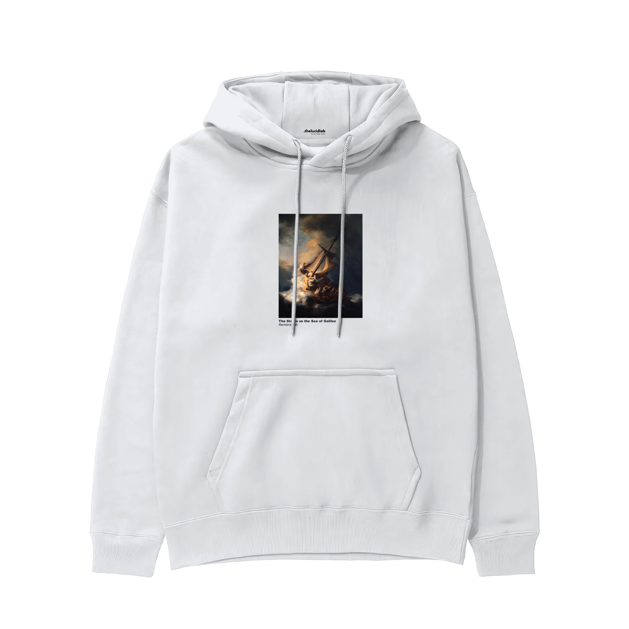 The Storm on the Sea of Galilee Hoodie – Beyaz
