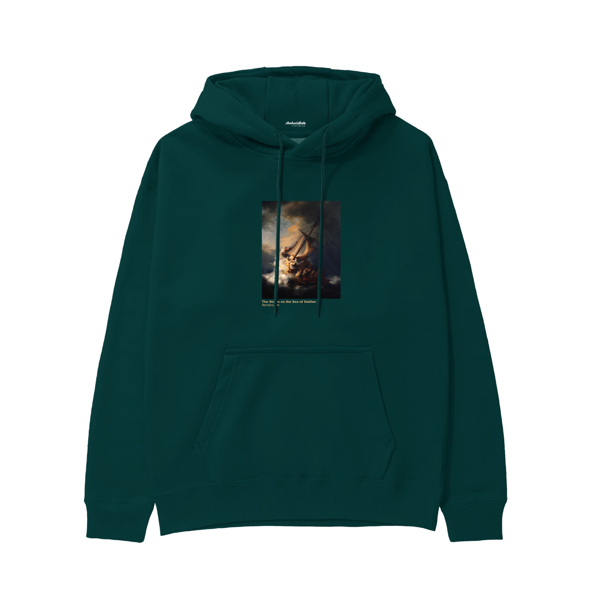 The Storm on the Sea of Galilee Hoodie – Koyu Yeşil