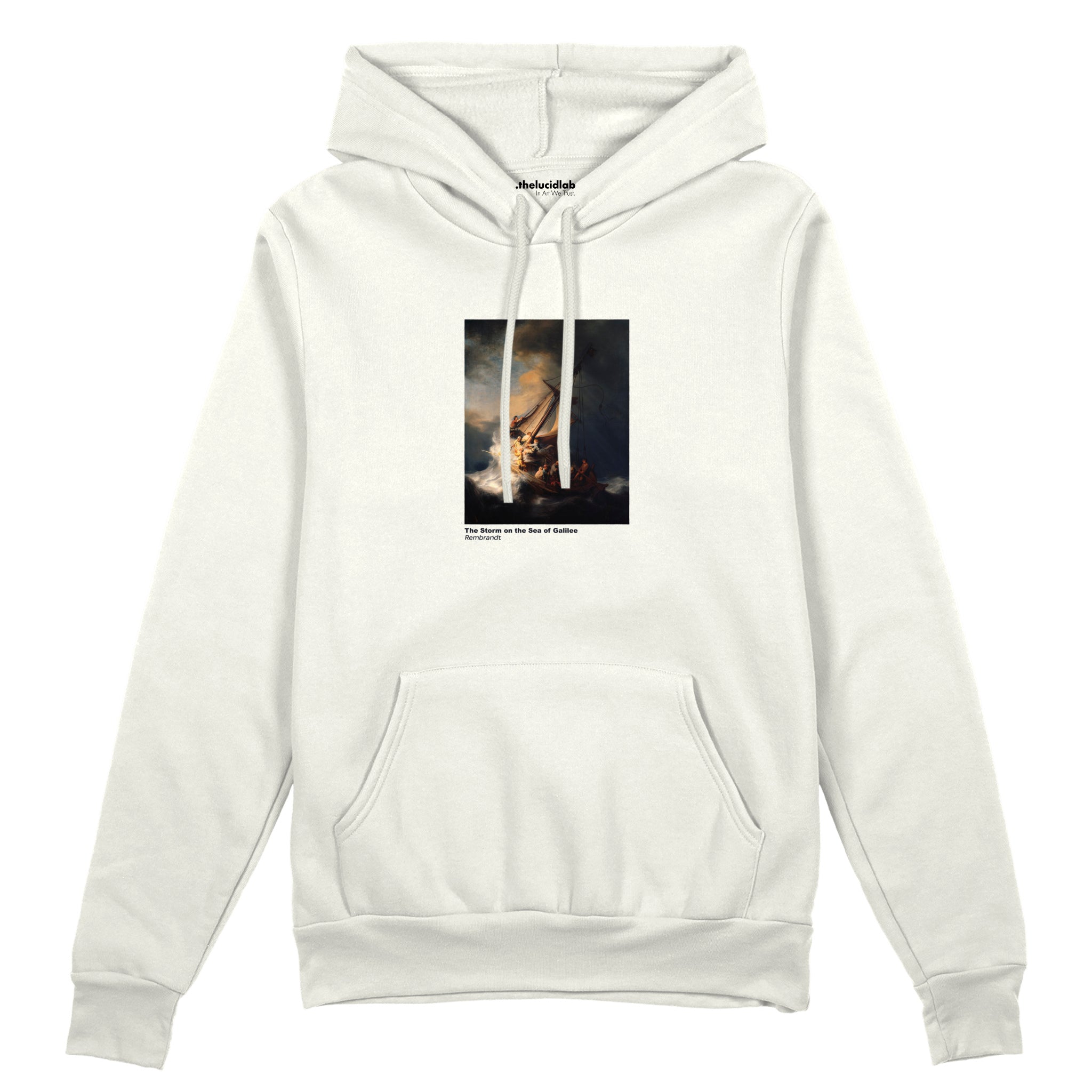 The Storm on the Sea of Galilee Oversize Hoodie – Beyaz