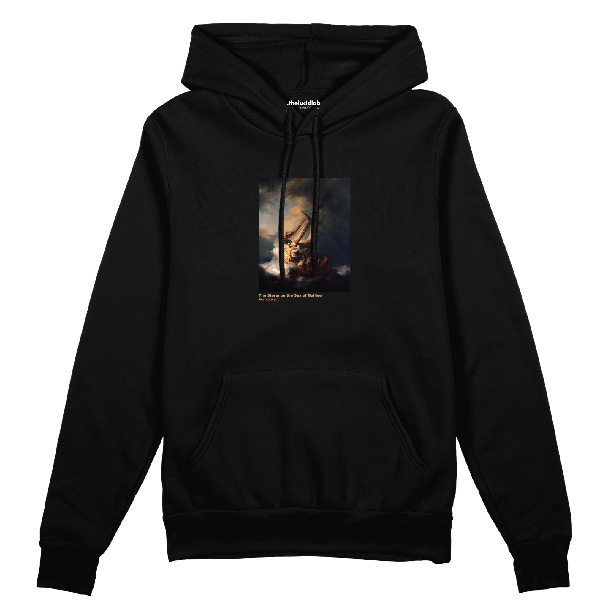 The Storm on the Sea of Galilee Oversize Hoodie – Siyah